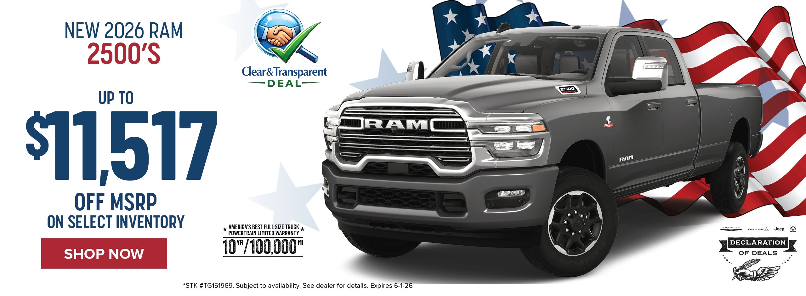 New 2026 RAM 2500s